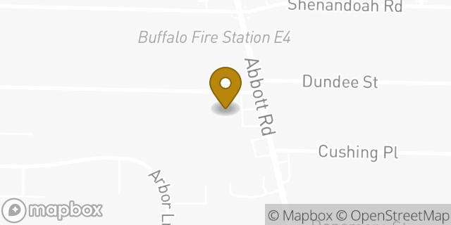 Map showing the location of ATM 7ELEVEN-FCTI in Buffalo, NY