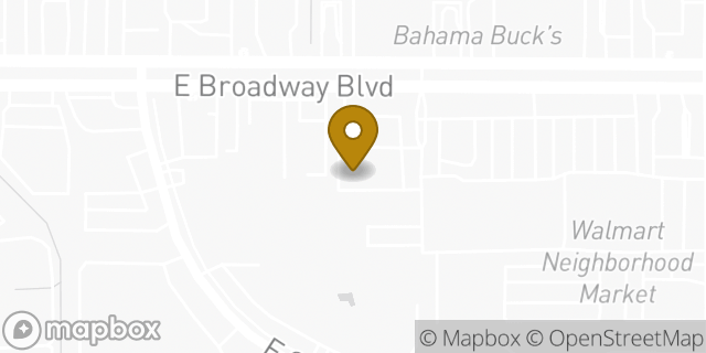 Map showing the location of Amazon Locker - Aloe in Tucson, AZ 85710