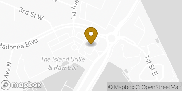 Map showing the location of Amazon Locker - Phrasing in Tierra Verde, FL 33715
