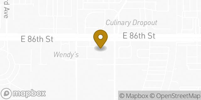 Map showing the location of The UPS Store in Indianapolis, IN 46240