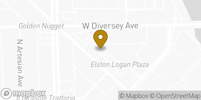 Map showing the location of Chipotle Mexican Grill in Chicago, IL 60647