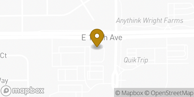 Map showing the location of Starbucks in Thornton, CO 80233