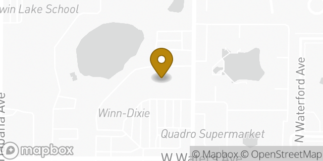 Map showing the location of Aldi in Tampa, FL 33614