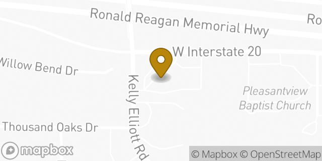Map showing the location of Subway in Arlington, TX 76017