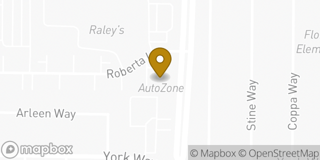 Map showing the location of AutoZone in Sparks, NV 89431