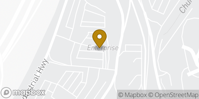 Map showing the location of Enterprise Rent-A-Car in Philadelphia, PA 19153