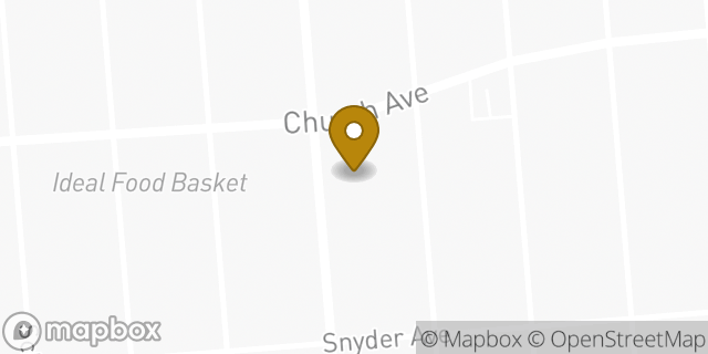 Map showing the location of Chase Bank in Brooklyn, NY 11203