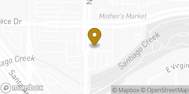 Map showing the location of Citibank ATM in Santa Ana, CA 92705