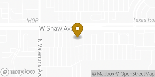 Map showing the location of Buffalo Wild Wings in Fresno, CA 93711