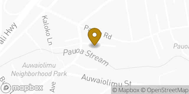 Map showing the location of The Church of Jesus Christ of Latter-day Saints in Honolulu, HI 96813