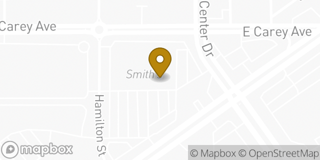 Map showing the location of ATM Smiths in North Las Vegas, NV 89030
