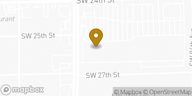 Map showing the location of Publix in Miami, FL 33155