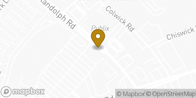 Map showing the location of Starbucks in Charlotte, NC 28211