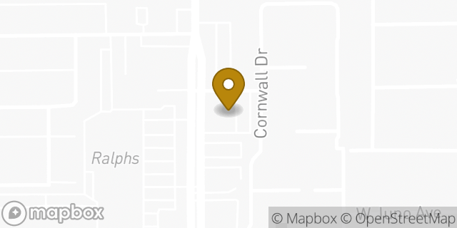 Map showing the location of Chase Bank in Anaheim, CA 92804