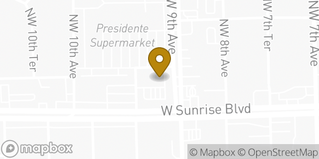Map showing the location of Amazon Locker - Slippers in Fort Lauderdale, FL 33311