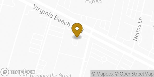Map showing the location of Enterprise Rent-A-Car in Virginia Beach, VA 23462
