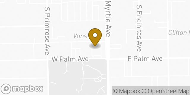 Map showing the location of Citi in Monrovia, CA 91016