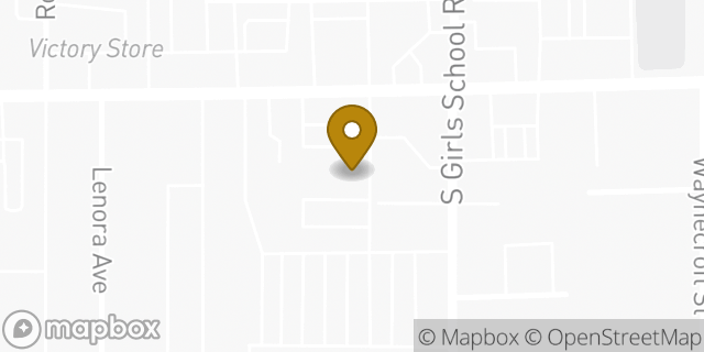 Map showing the location of Regions Bank in Indianapolis, IN 46214