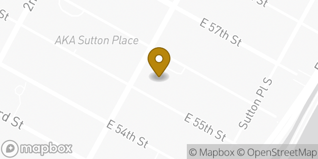 Map showing the location of Dunkin' in New York, NY 10022