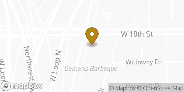 Map showing the location of Whataburger in Houston, TX 77008