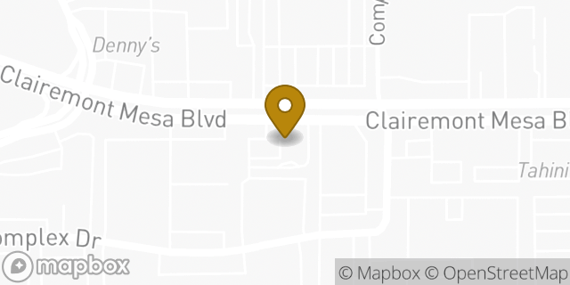 Map showing the location of McDonald's in San Diego, CA 92123