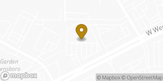 Map showing the location of Amazon Locker - Woodrow in Greensboro, NC 27407