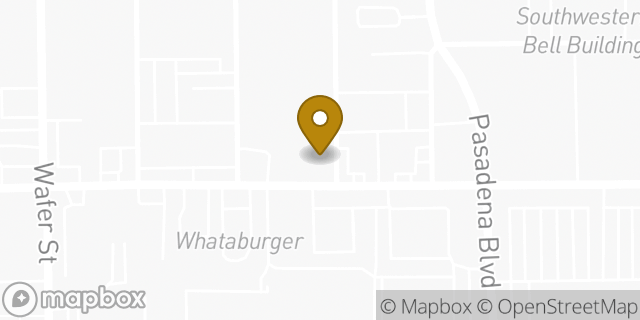 Map showing the location of Subway in Pasadena, TX 77502