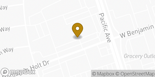 Map showing the location of Starbucks in Stockton, CA 95207