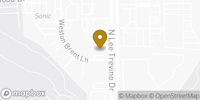 Map showing the location of Whataburger in El Paso, TX 79936