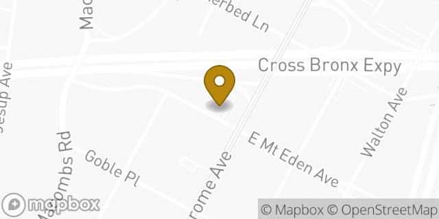 Map showing the location of McDonald's in Bronx, NY 10452