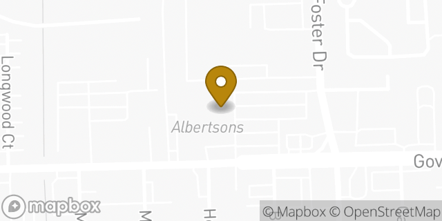 Map showing the location of Starbucks in Baton Rouge, LA 70806