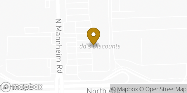 Map showing the location of Amazon Locker - Viviane in Melrose Park, IL 60160