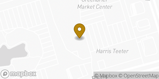 Map showing the location of Marshalls in Chesapeake, VA 23320