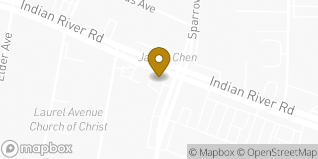 Map showing the location of Papa Johns Pizza in Chesapeake, VA 23325