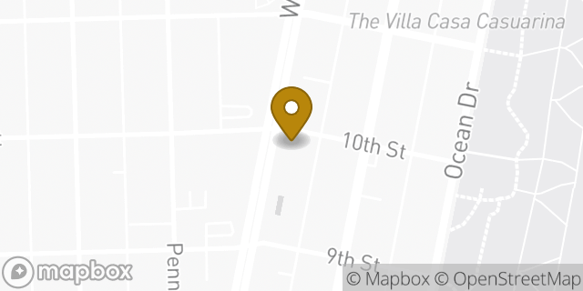Map showing the location of ATM CVS in Miami Beach, FL