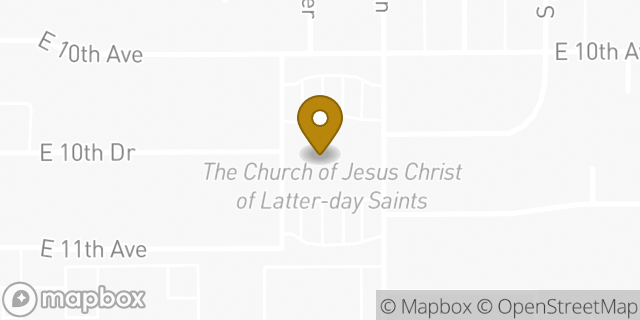 Map showing the location of The Church of Jesus Christ of Latter-day Saints in Mesa, AZ 85204