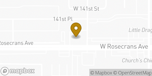 Map showing the location of Chase Bank in Gardena, CA 90249