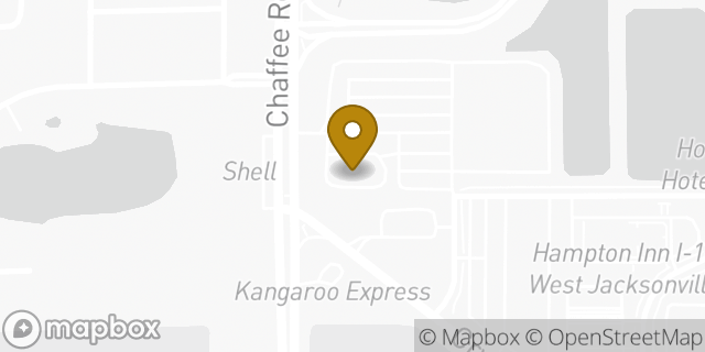 Map showing the location of McDonald's in Jacksonville, FL 32221
