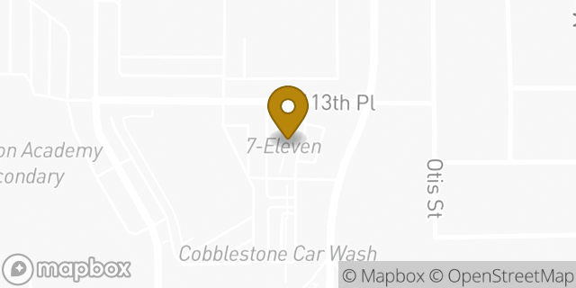 Map showing the location of Amazon Locker - Bottle in Broomfield, CO 80020