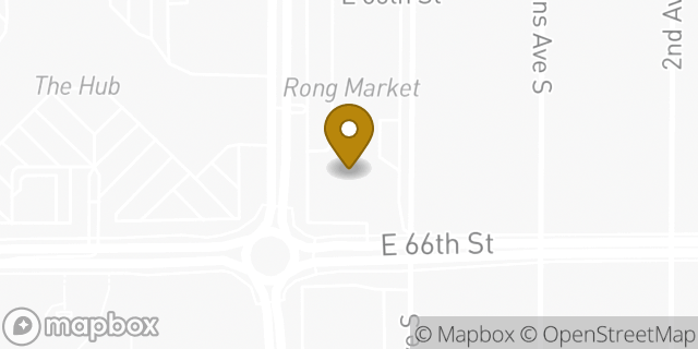 Map showing the location of AutoZone in Richfield, MN 55423