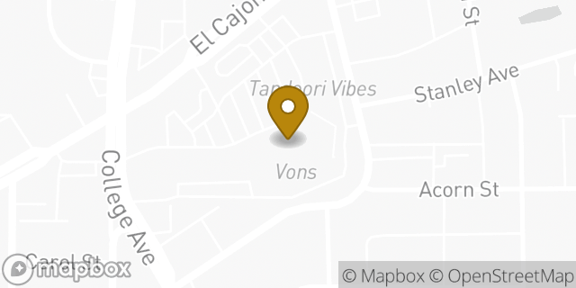 Map showing the location of Vons in San Diego, CA 92115
