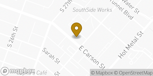 Map showing the location of Papa Johns in Pittsburgh, PA 15203
