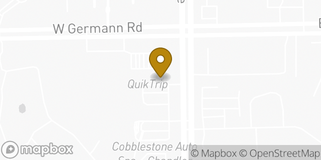 Map showing the location of QuikTrip in Chandler, AZ 85286