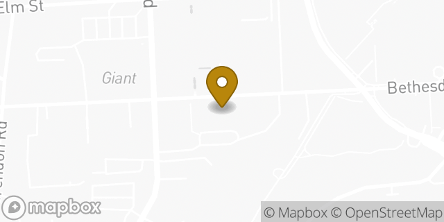 Map showing the location of Lululemon in Bethesda, MD 20814