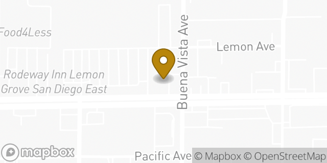 Map showing the location of Subway in Lemon Grove, CA 91945