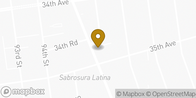 Map showing the location of Subway in Jackson Heights, NY 11372