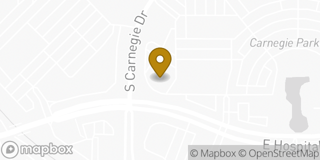 Map showing the location of Olive Garden in San Bernardino, CA 92408