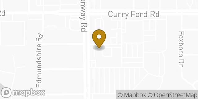Map showing the location of Dunkin' in Orlando, FL 32812