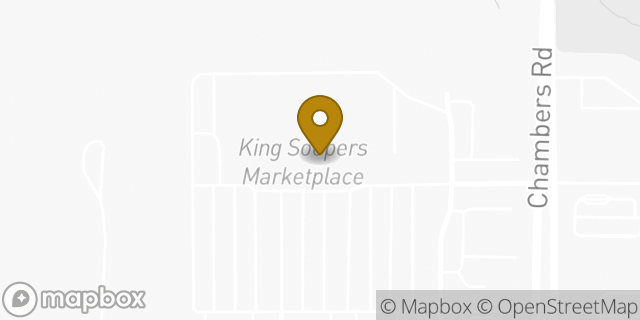 Map showing the location of Starbucks in Commerce City, CO 80022