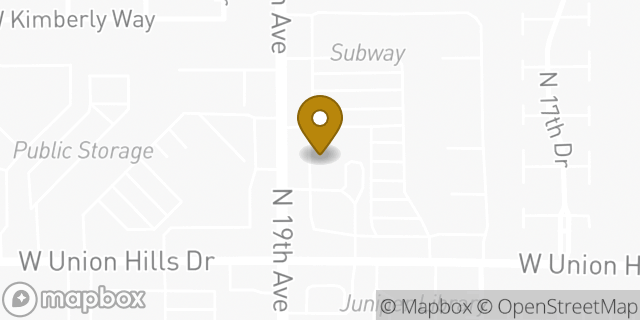 Map showing the location of Amazon Locker - Galaxy in Phoenix, AZ 85027